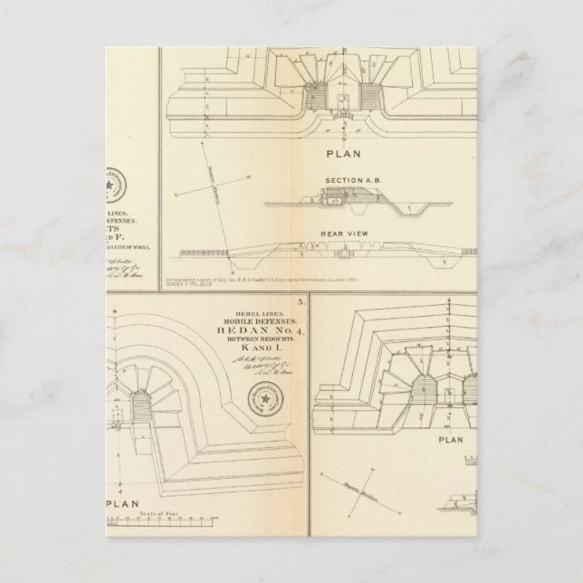 Postal Defensa móvil de Alabama (Anverso)