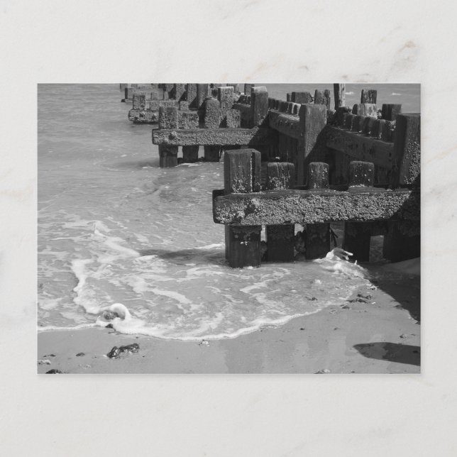 Postal "Defensas del mar de madera" (Anverso)