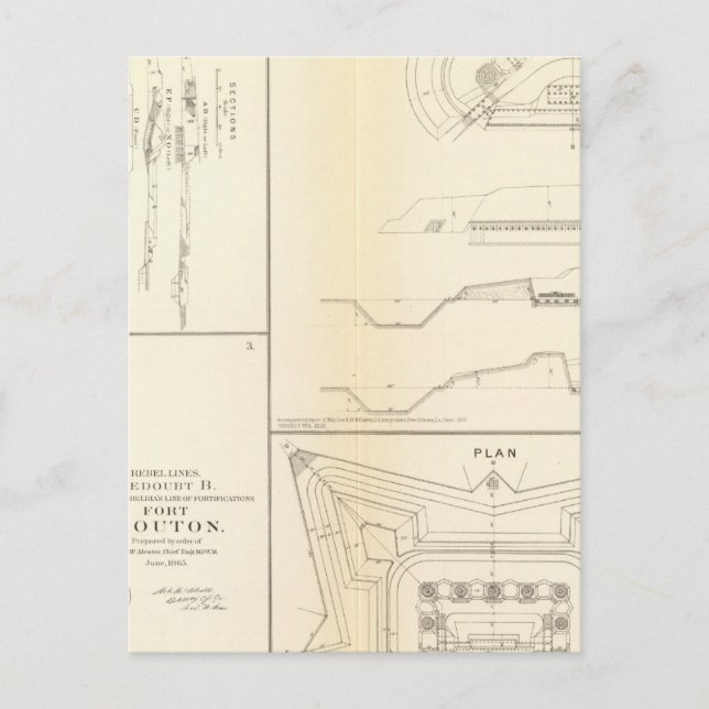 Postal Defensas móviles Alabama (Anverso)