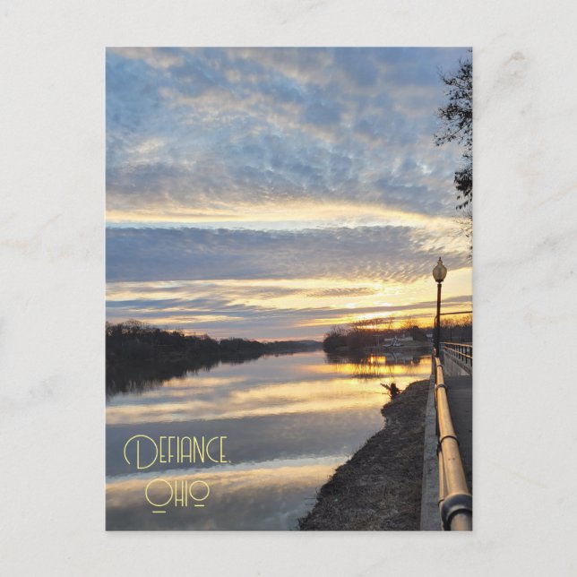 Postal Defiance Ohio Sunrise (Anverso)