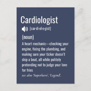 Postal Definición de cardiólogo