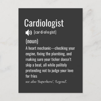 Postal Definición de cardiólogo