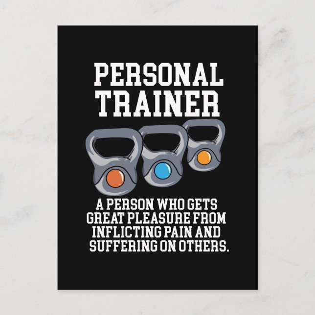 Postal Definición de Entrenador Personal (Anverso)