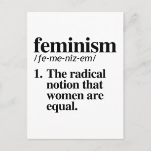 Postal Definición de feminismo
