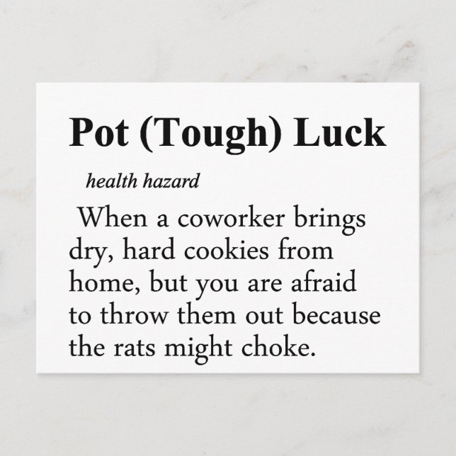 Postal Definición de la Luck Pot (Anverso)