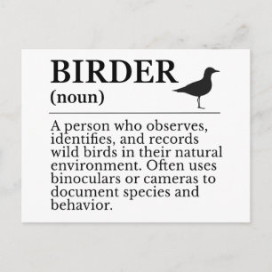 Postal Definición de observador de aves silvestres