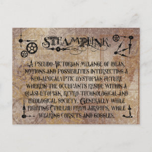 Postal Definición de Steampunk
