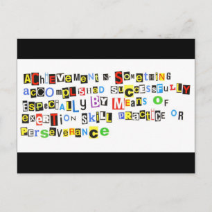 Postal Definición del logro