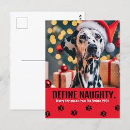 Postal Definir Navidades de fotografía Mascotas traviesos