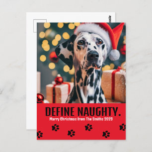 Postal Definir Navidades de fotografía Mascotas traviesos