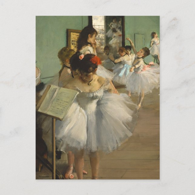 Postal Degas Dance Class Ballet Bailarines Ballerina Art (Anverso)