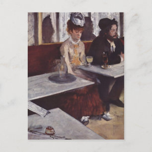 Postal Degas, Edgar Germain Hilaire Der Absinth 1876 Tech