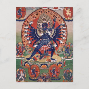 Postal Deidad budista tibetana Hevajra