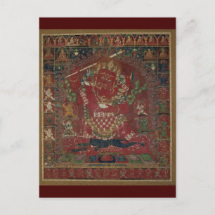 Postal Deidad budista tibetana Rakta Yamari