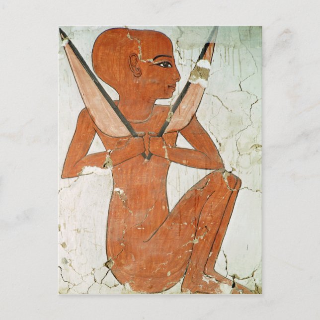 Postal deidad naos, de la tumba de Nefertari (Anverso)
