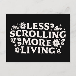 Postal Deja de desplazarte citas de doomscrolling estétic