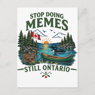 Postal Deja de hacer Memes Todavía Lago Ontario Divertido