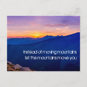 Postal Deja que las montañas te muevan