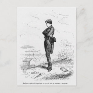 Postal Dejado solo, Rastignac dio unos pasos