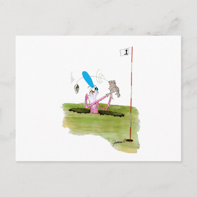 Postal dejar de cavar - golf, tony fernandes (Anverso)