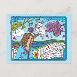 Postal Dejar de pensar demasiado_ Postcard