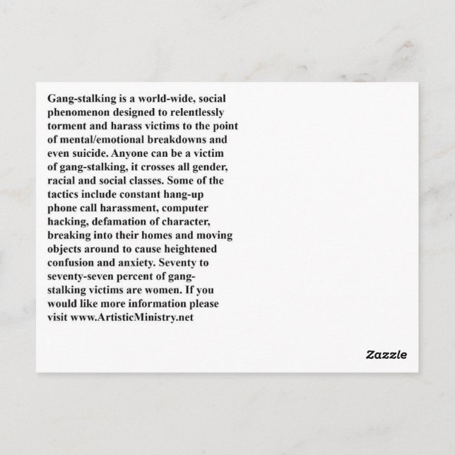 Postal dejar de robar carnet (Reverso)