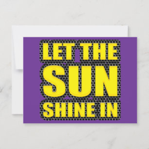 Postal dejar que el sol brille