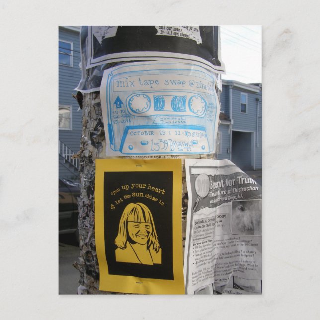 Postal Dejar que el sol entre (Anverso)