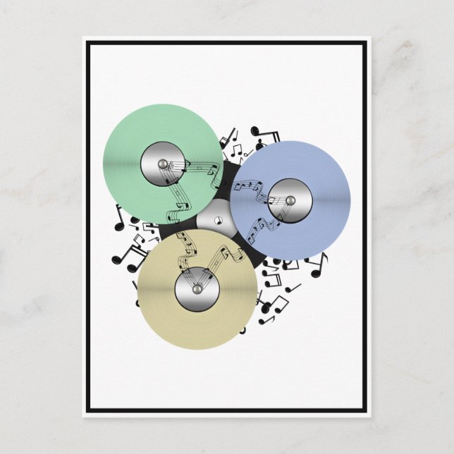 Postal Dejar que la música fluya (Reel to Reel & Vinyl Re (Anverso)