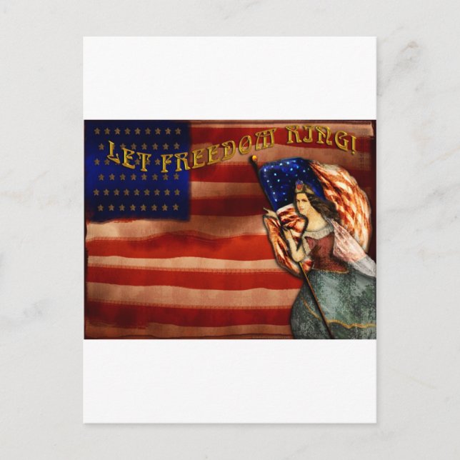 Postal Dejar que suene la libertad (Anverso)