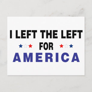 Postal Dejé La Izquierda Por Estados Unidos