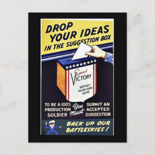Postal Deje Sus Ideas En El Cuadro De Sugerencias