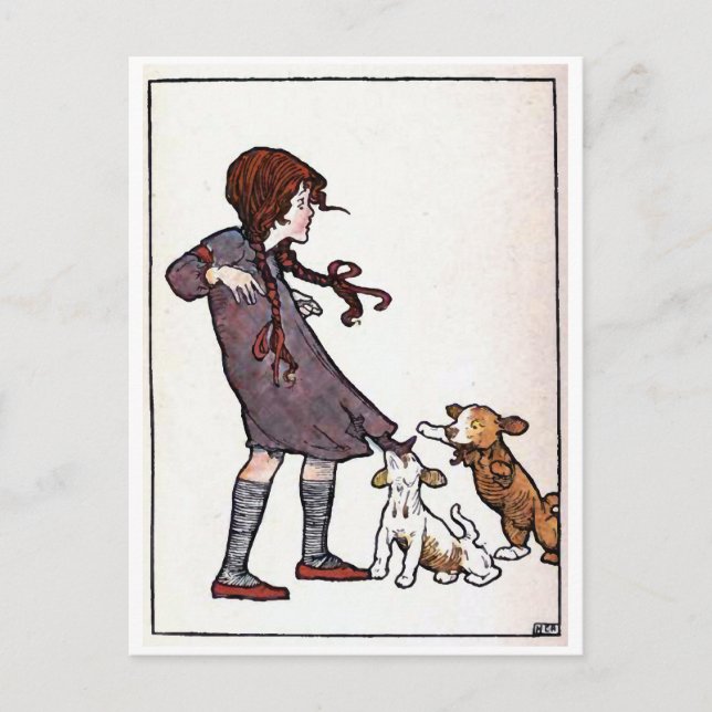 Postal "Dejen mentir a perros durmientes" (Anverso)