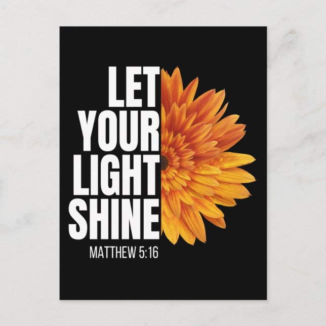 POSTAL DEJEN QUE TU LUZ BRILLE. (Anverso)