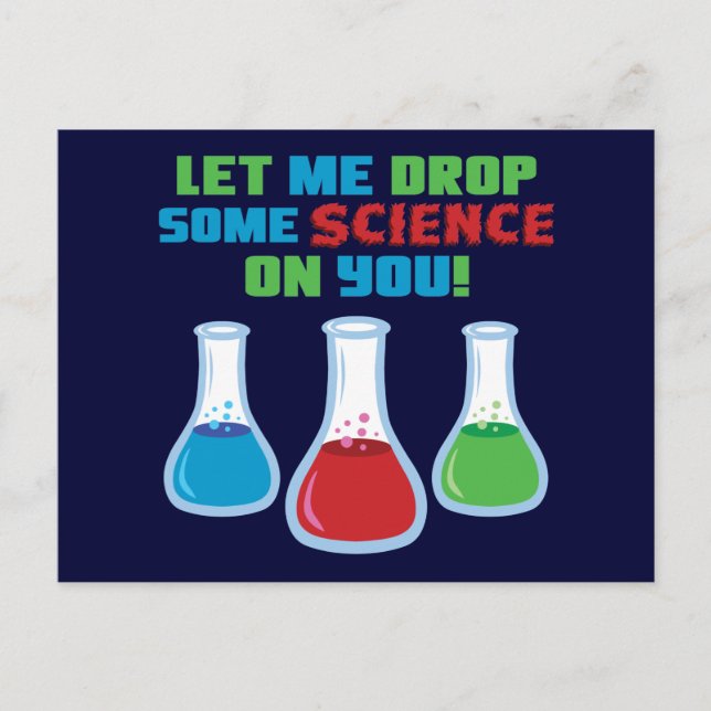 Postal Déjenme Dejar Dejar Algo De Ciencia Contigo (Anverso)