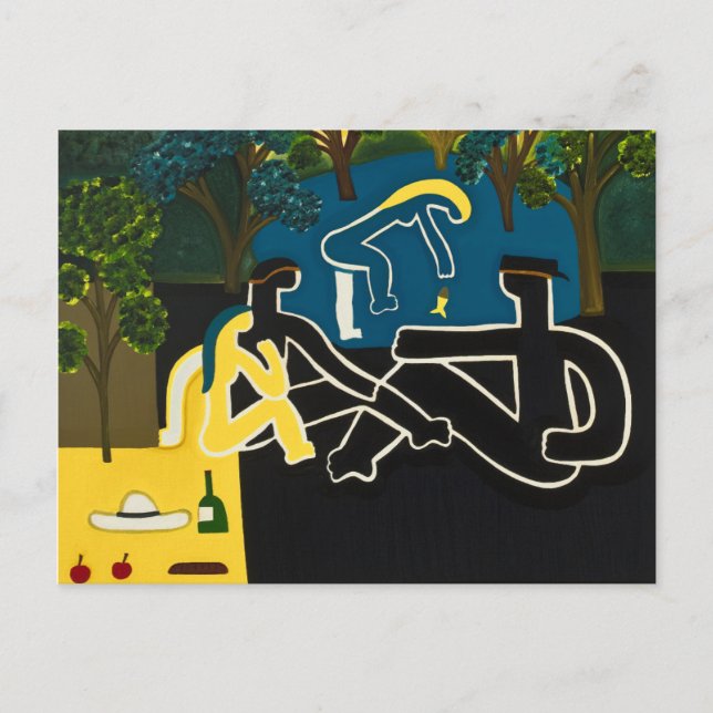 Postal Dejeuner sur l'herbe (Anverso)