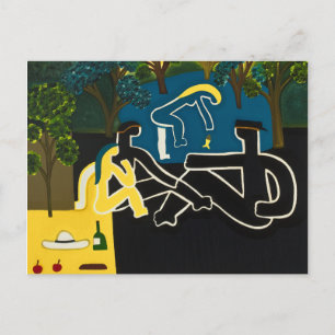 Postal Dejeuner sur l'herbe