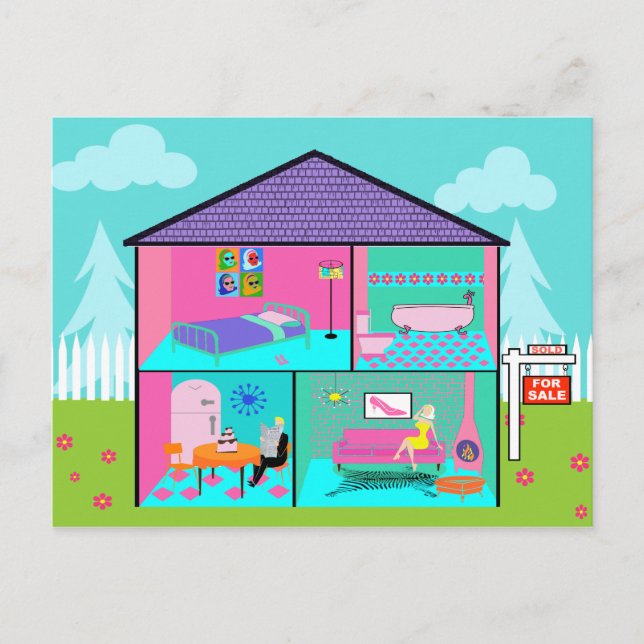 Postal del agente inmobiliario Dream House (Anverso)
