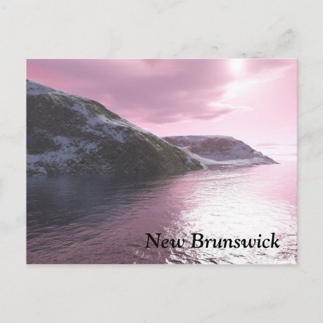 Postal del amanecer de Nueva Brunswick por Tamara  (Anverso)