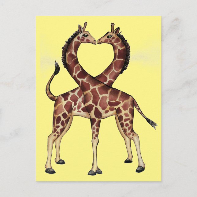 Postal del amor de la jirafa (Anverso)