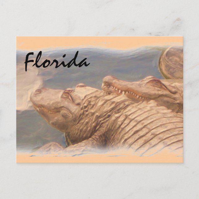 Postal del amor de los lagartos de Florida (Anverso)
