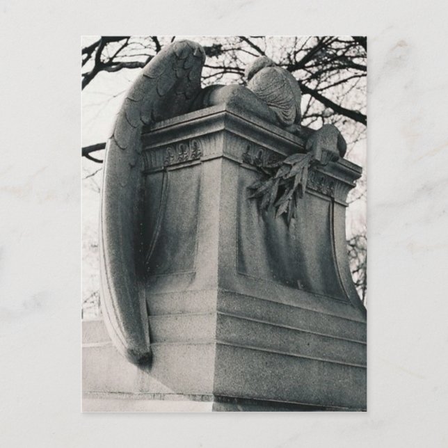 postal del ángel de llanto (Anverso)