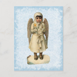 Postal del ángel del navidad del vintage