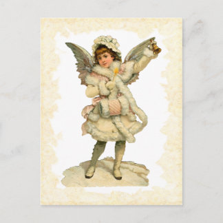 Postal del ángel del navidad del vintage