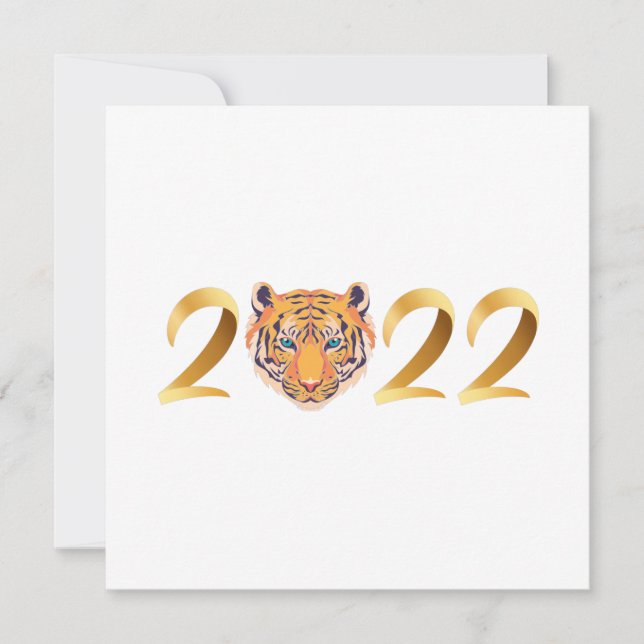 Postal del Año Tigre 2022 (Anverso)