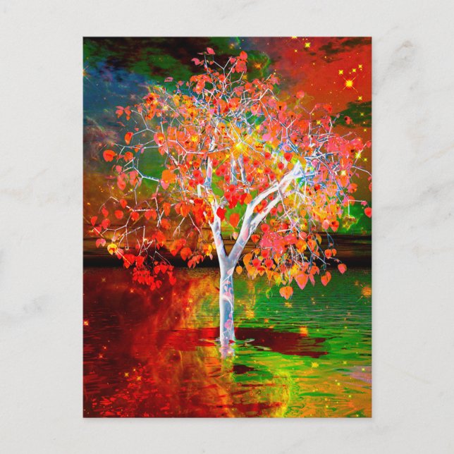 Postal del árbol de estrellas (Anverso)