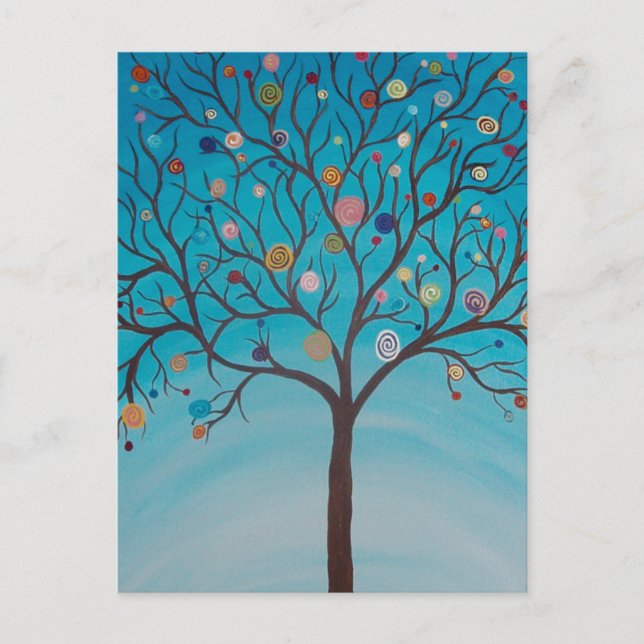 Postal del árbol de la olla (Anverso)