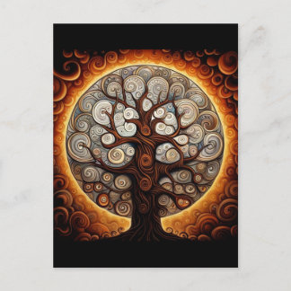 Postal del árbol de la vida