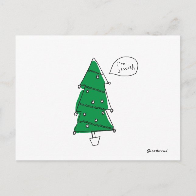 postal del árbol de navidad (Anverso)