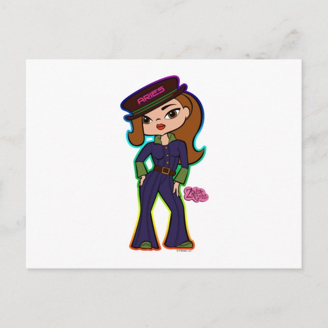 Postal del aries (Anverso)